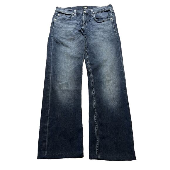 Men’s HUDSON Jeans Byron Straight Dark HYP Wash Denim Button Fly 30x26 -Tailored - Picture 1 of 9
